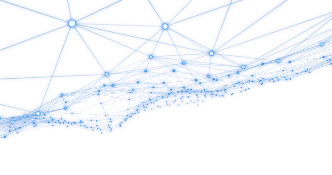 Glowing Network of Connections on Transparent Background Vector