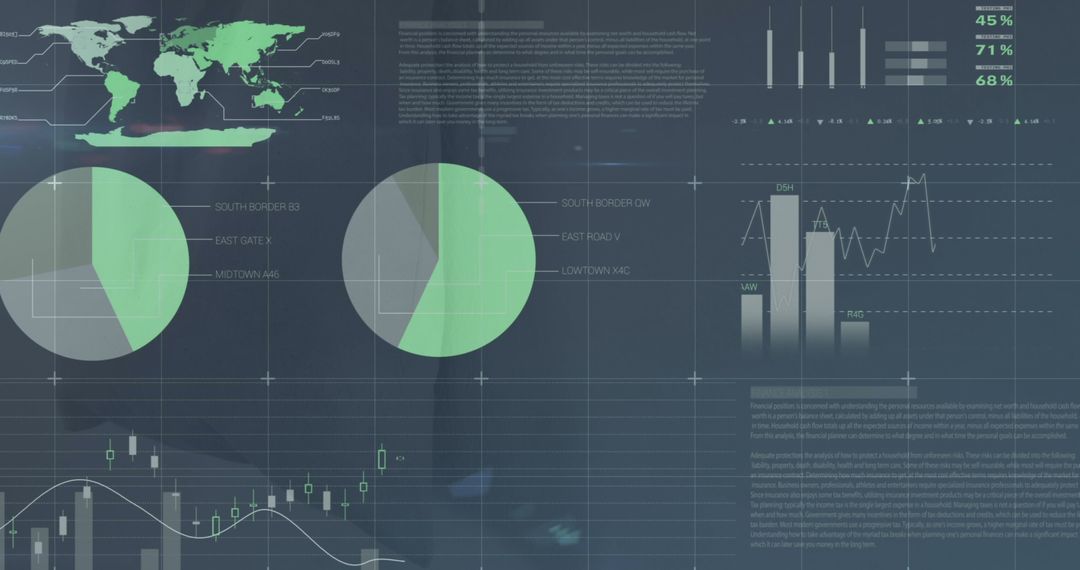 Digital Interface Display in Modern Office Environment