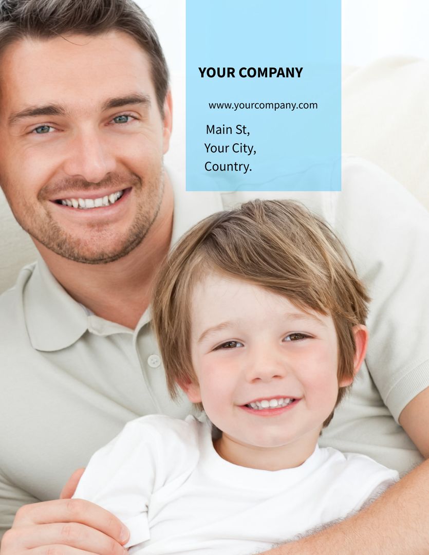 Smiling Father and Son Symbolizing Family Bonding and Trust