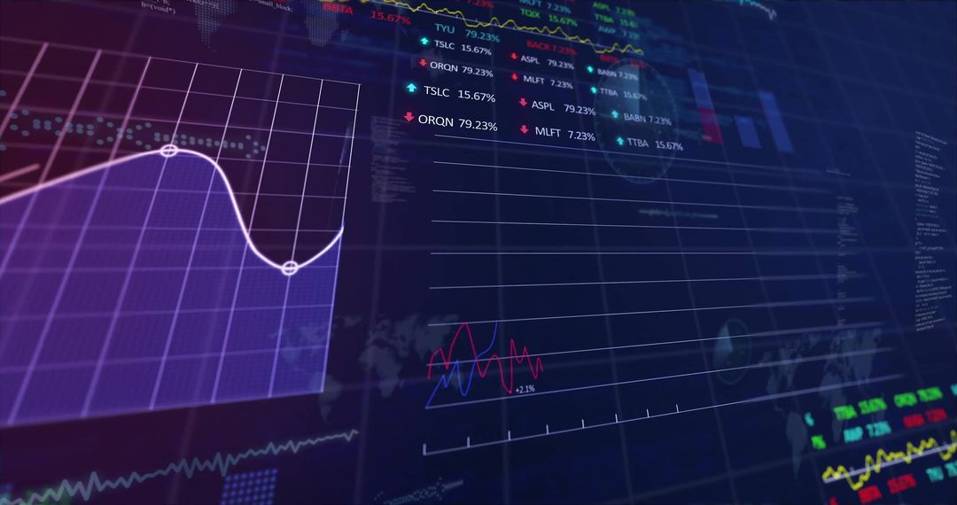 High-Tech Data Visualization with Futuristic Graphs
