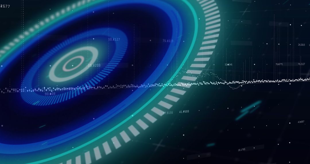 Cinematic Futuristic Data Analysis Visualization