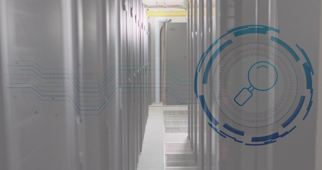 Data Processing in Modern Server Room Revealing Digital Insights