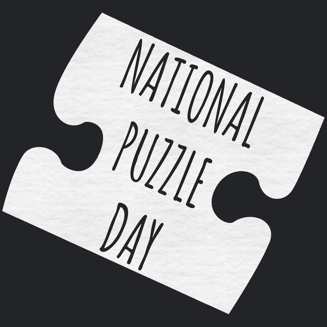 National Puzzle Day Celebration Graphic Template