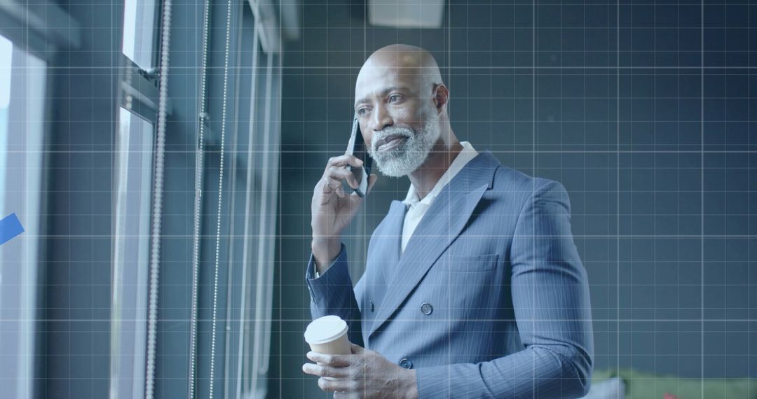 Successful Businessman Engaging in Financial Strategy