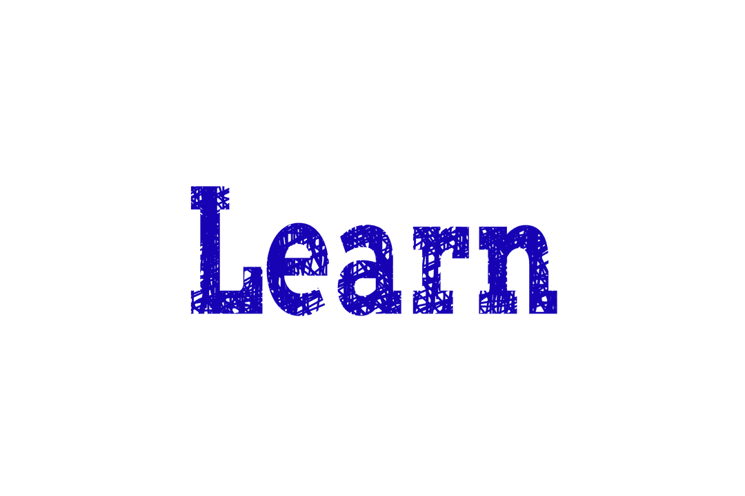 Transparent Learn Text Abstract Design in Blue - Download Free Stock Images Pikwizard.com