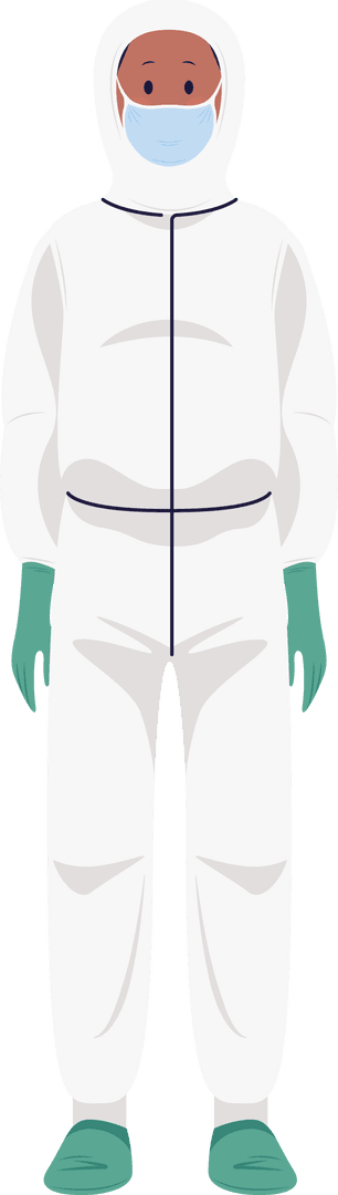 Transparent Epidemic-Ready Suit with Protective Mask