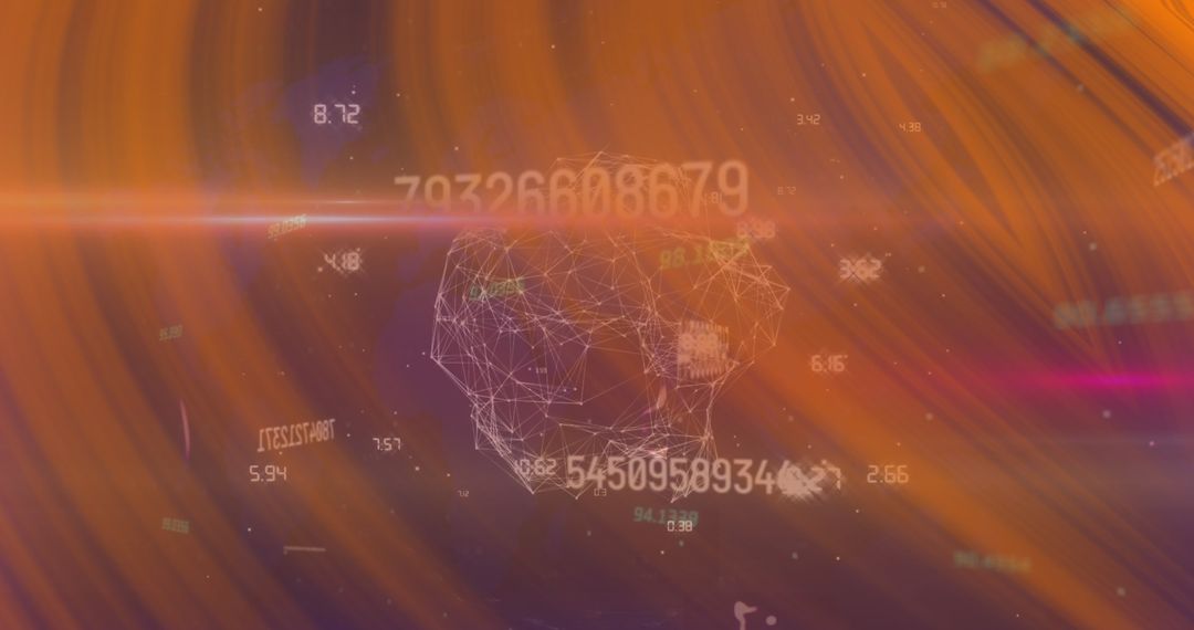 Digital Data Network with Abstract Geometric Shapes