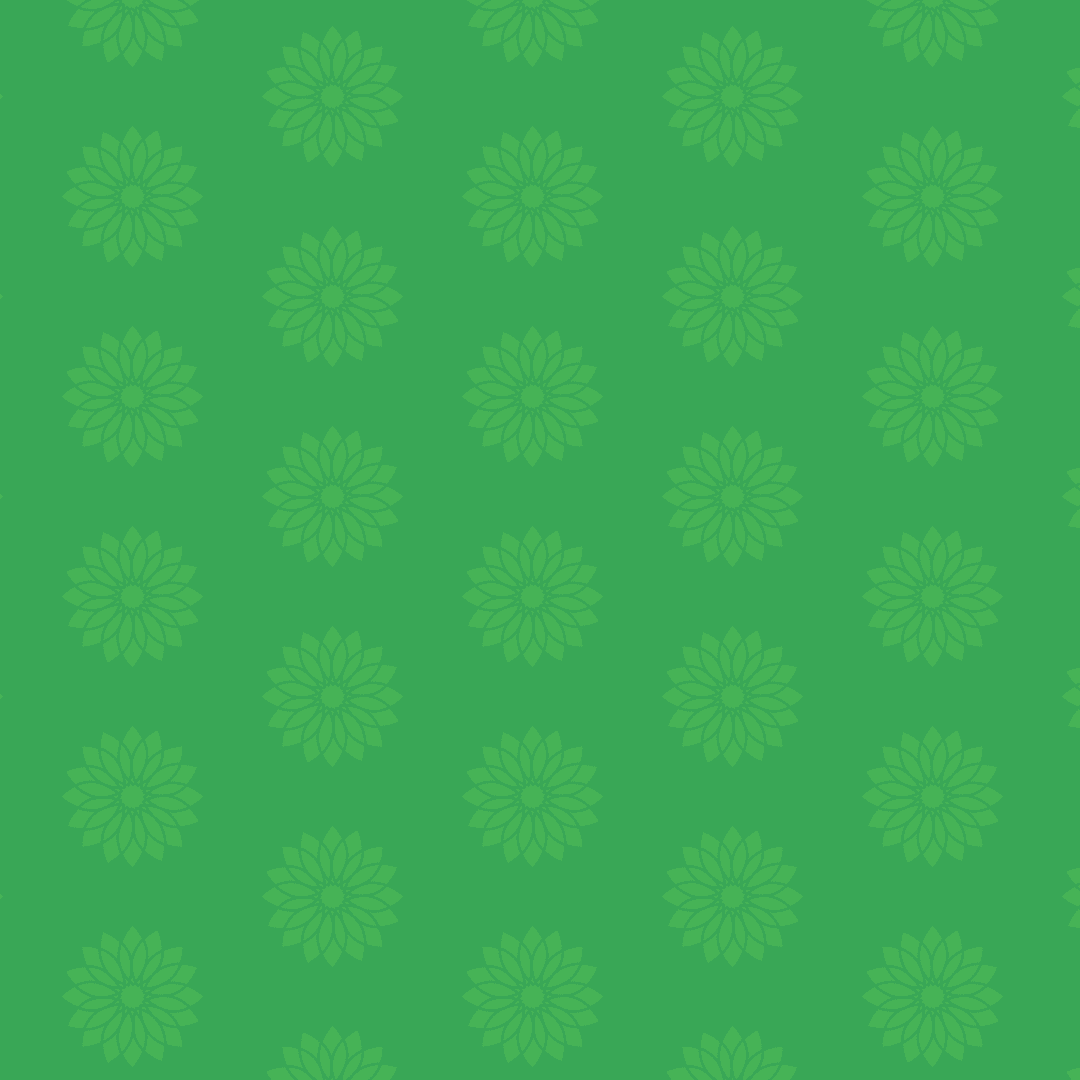 Floral Pattern Illustration Green Modern Transparent Design