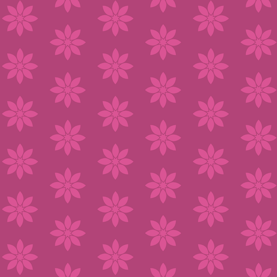 Seamless Transparent Floral Pattern on Pink Background