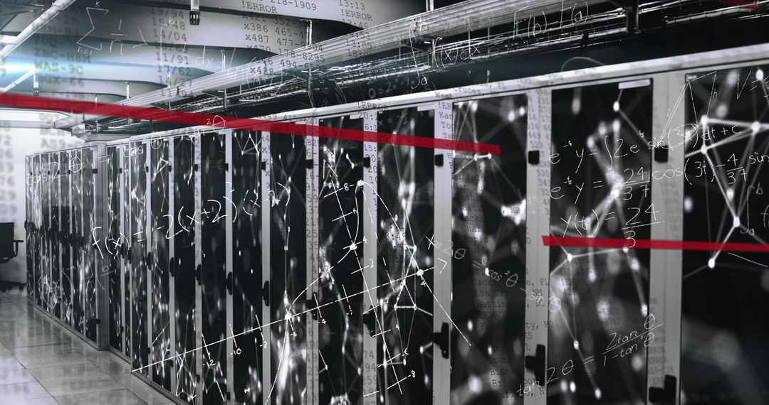 Advanced Networking Infrastructure with Server Cabinets in Data Center