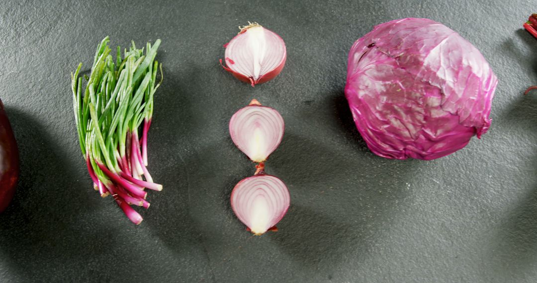 Variety of Fresh Purple Vegetables on Black Background - Free Images, Stock Photos and Pictures on Pikwizard.com