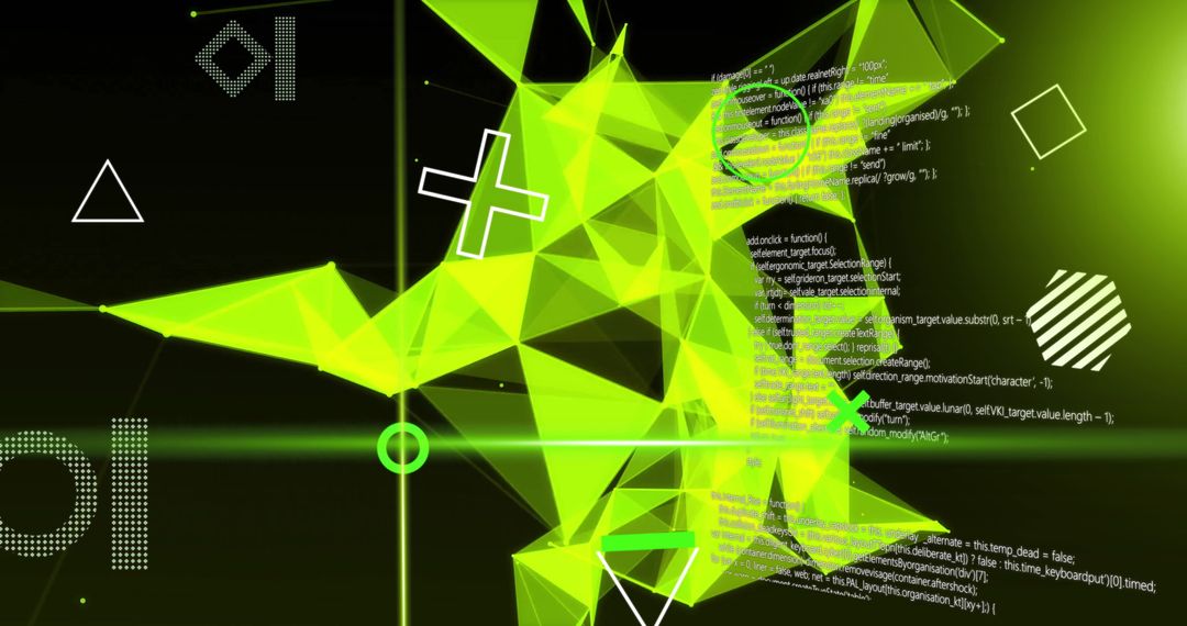 Futuristic 3d neon networking with digital data processing