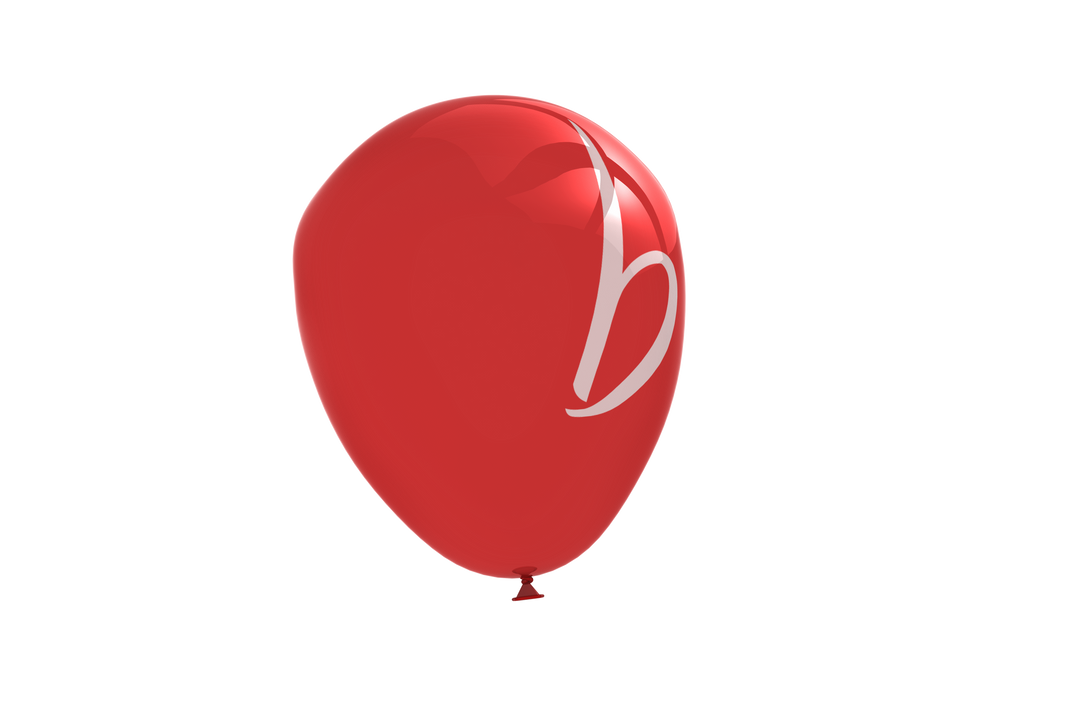 Red Balloon with Letter B on Transparent Background Celebrates Fun - Download Free Stock Images Pikwizard.com