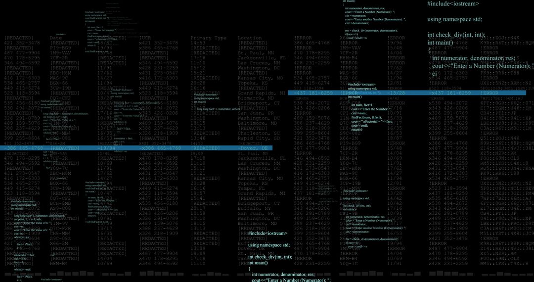 abstract data processing visual with code overlay - Free Images, Stock Photos and Pictures on Pikwizard.com