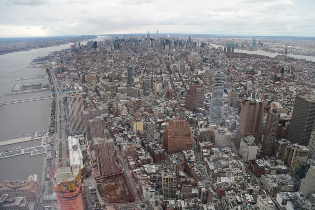 Panoramic View of Lower Manhattan in New York City - Free Images, Stock Photos and Pictures on Pikwizard.com