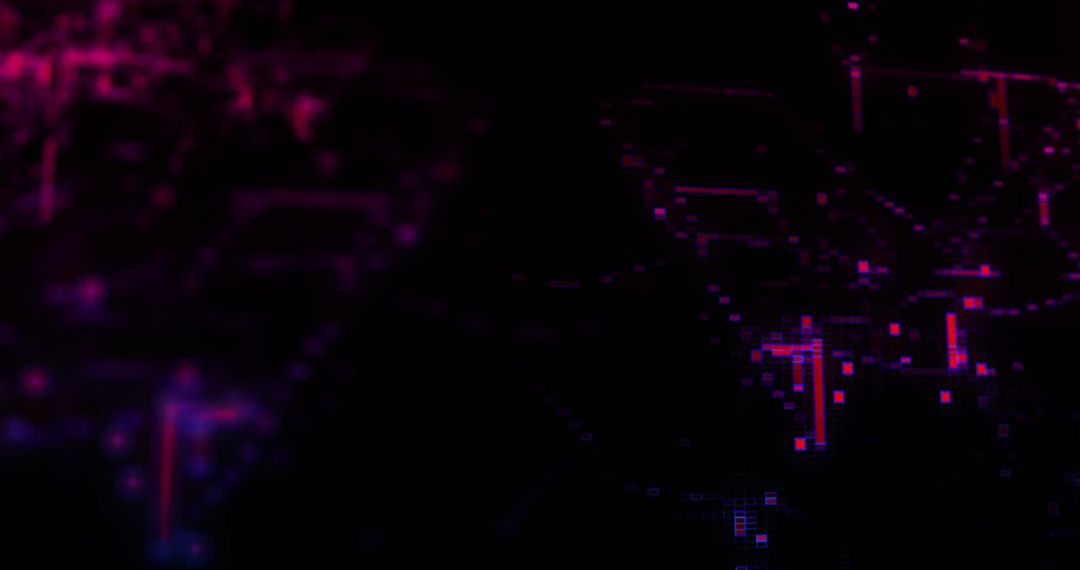 Futuristic Digital Interface with Moving Shapes