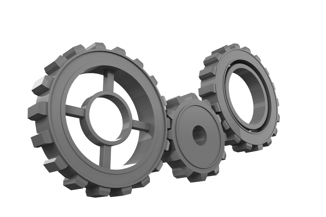 Grey Cogs on Transparent Background for Productivity and Workflow Design - Download Free Stock Images Pikwizard.com