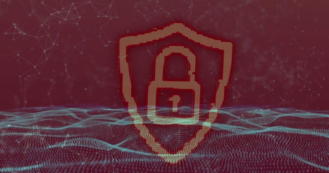 Digital Security Lock That Represents Internet Cybersecurity