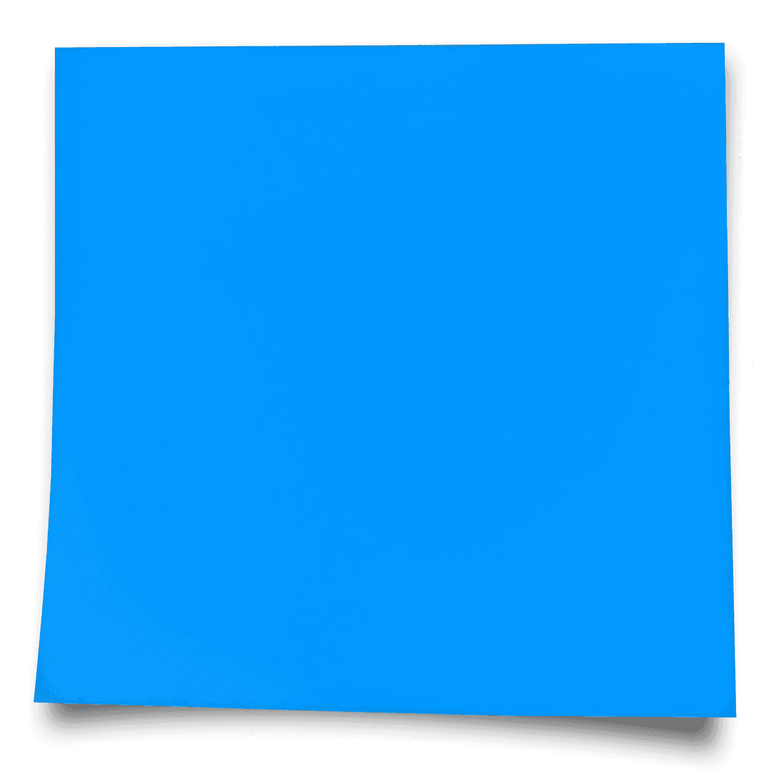 Abstract Blue Shape on Transparent Background with Curved Edges