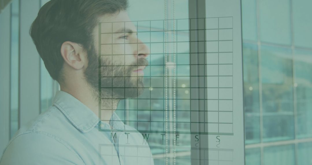 Visualizing Data Businessman Analyzing Daily Chart