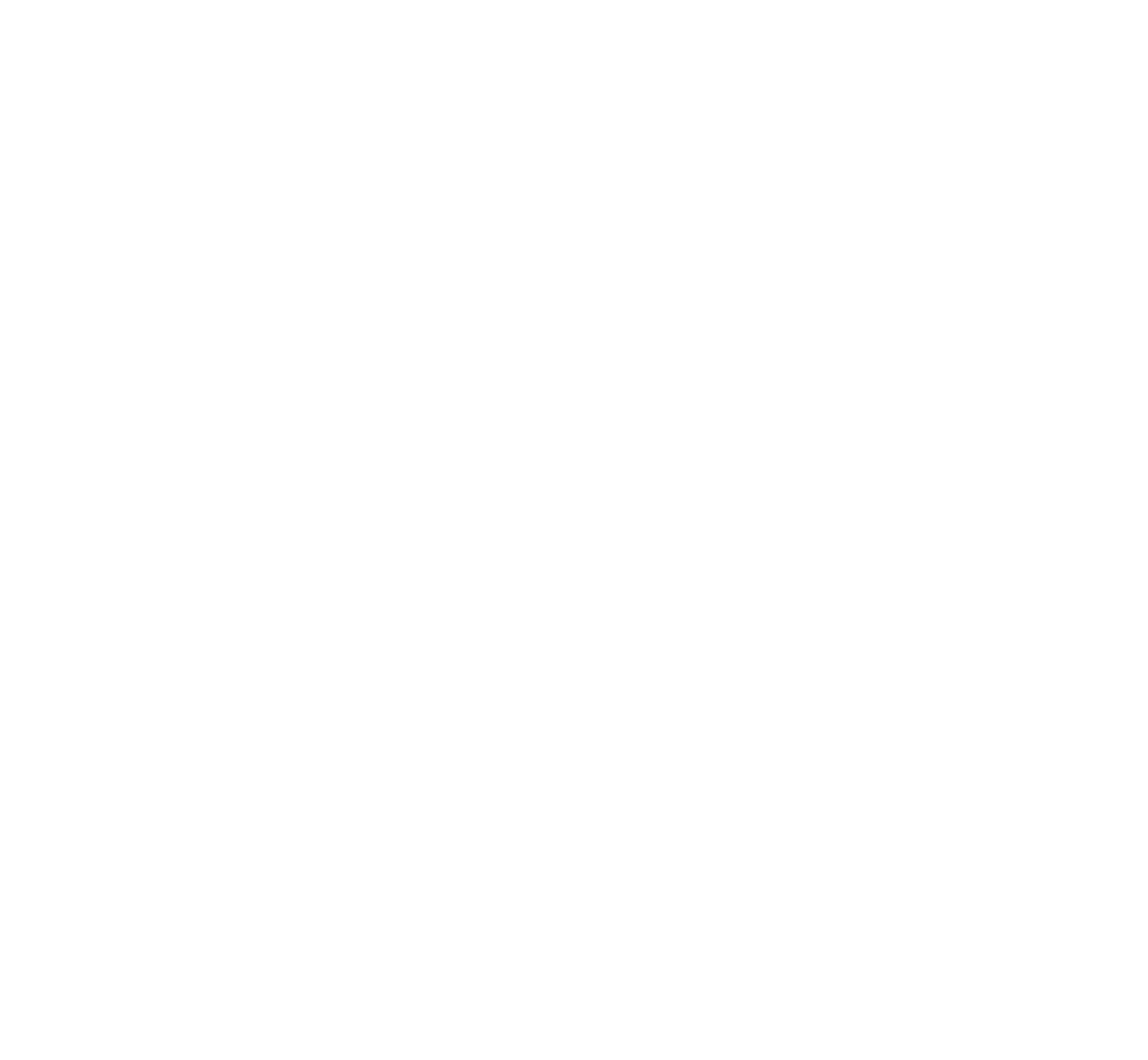 Stylized Deer Antler Silhouette on Transparent Background