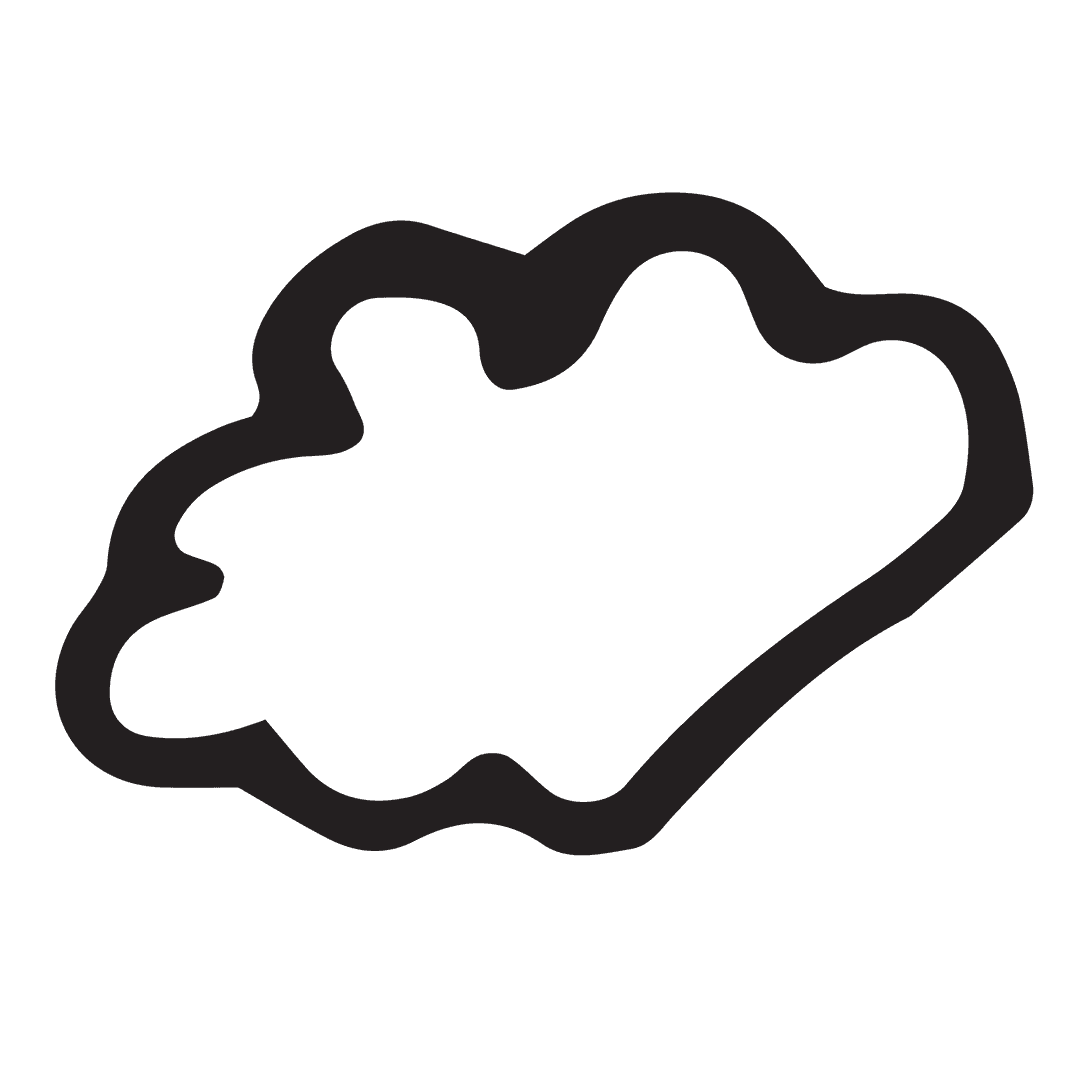 Transparent Cloud Symbol Illustration for Network Concepts