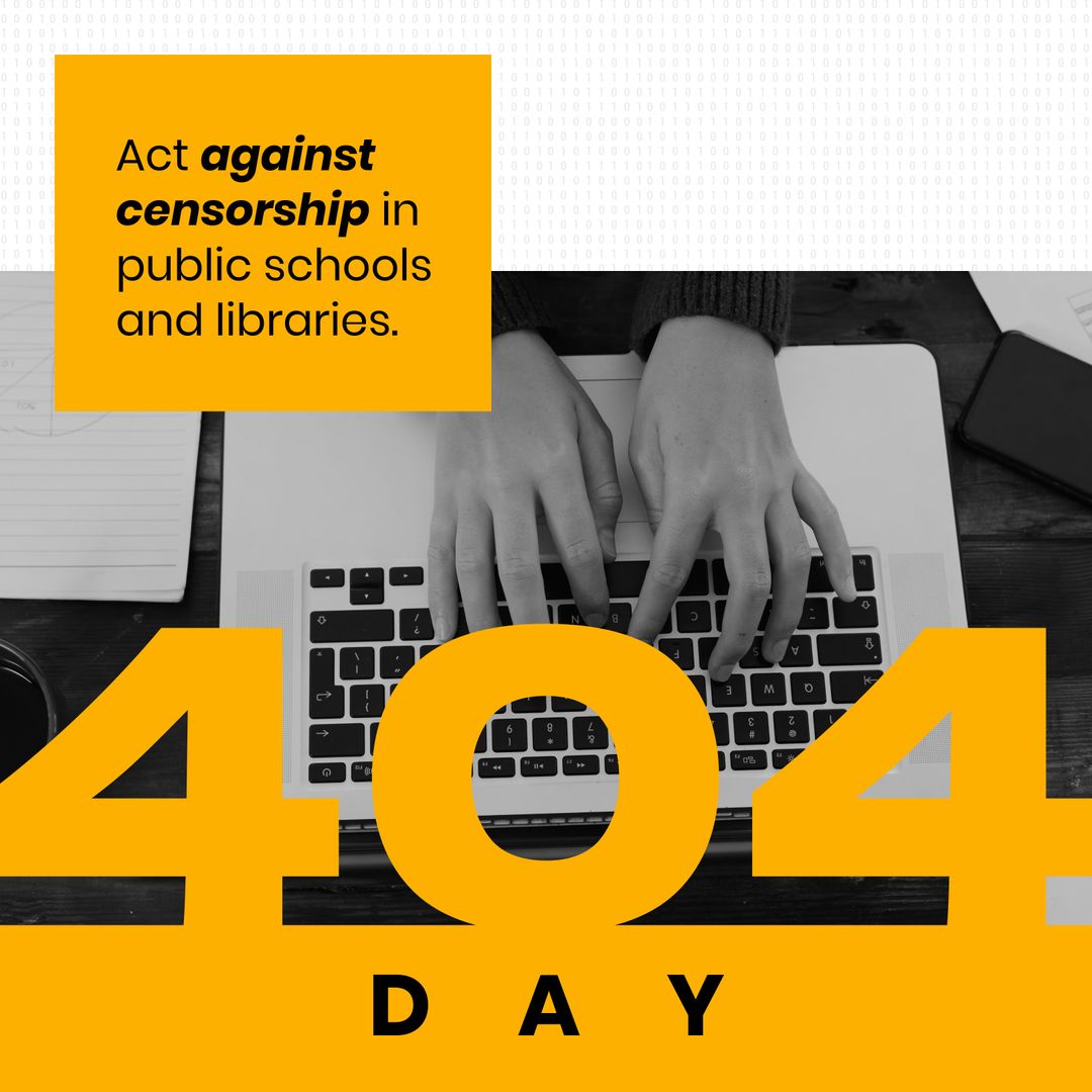 404 Day Concept Promoting Anti-Censorship in Education