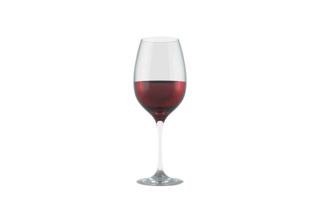 Transparent Red Wine Glass Isolated On Clear Background - Download Free Stock Images Pikwizard.com