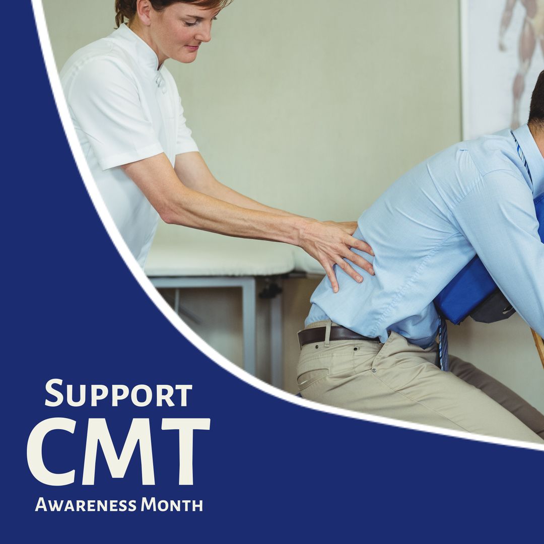 Charcot-Marie-Tooth Disease Awareness Concept with Physiotherapy Session