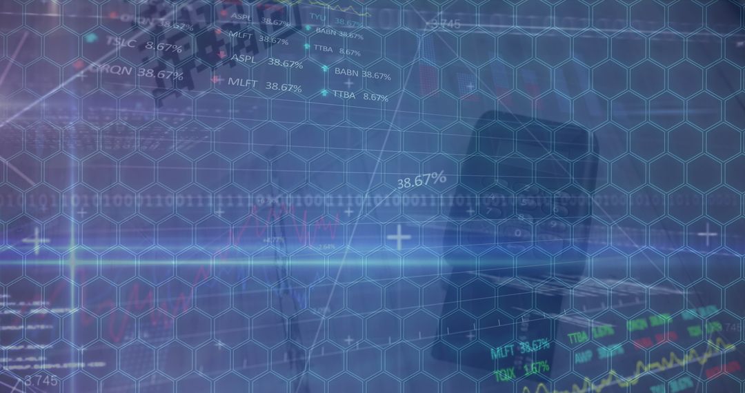 Futuristic Digital Network with Data Analytics Overlay
