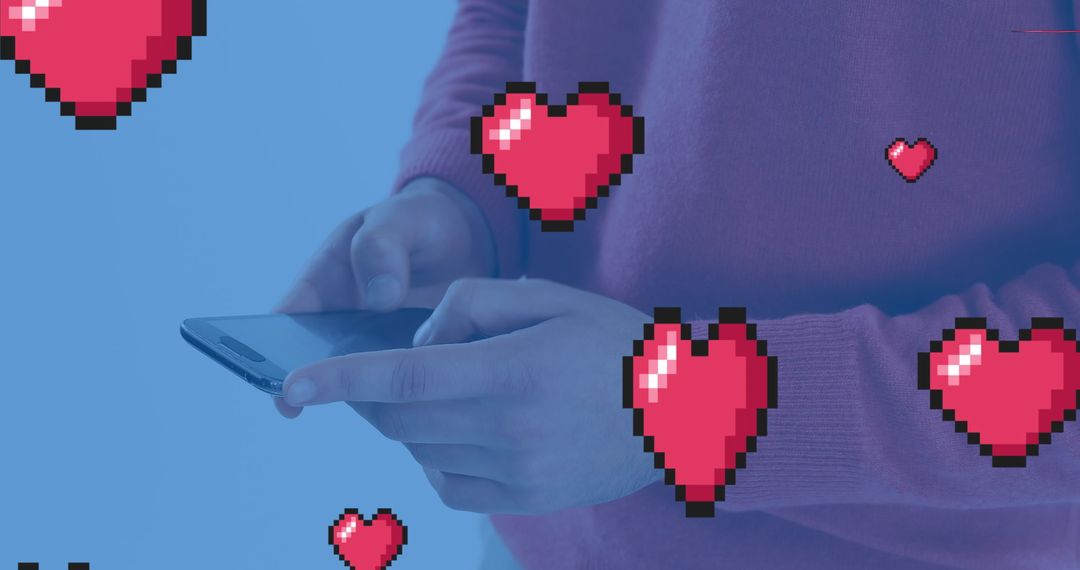 Interactive Digital Love Messaging Concept with Smartphone