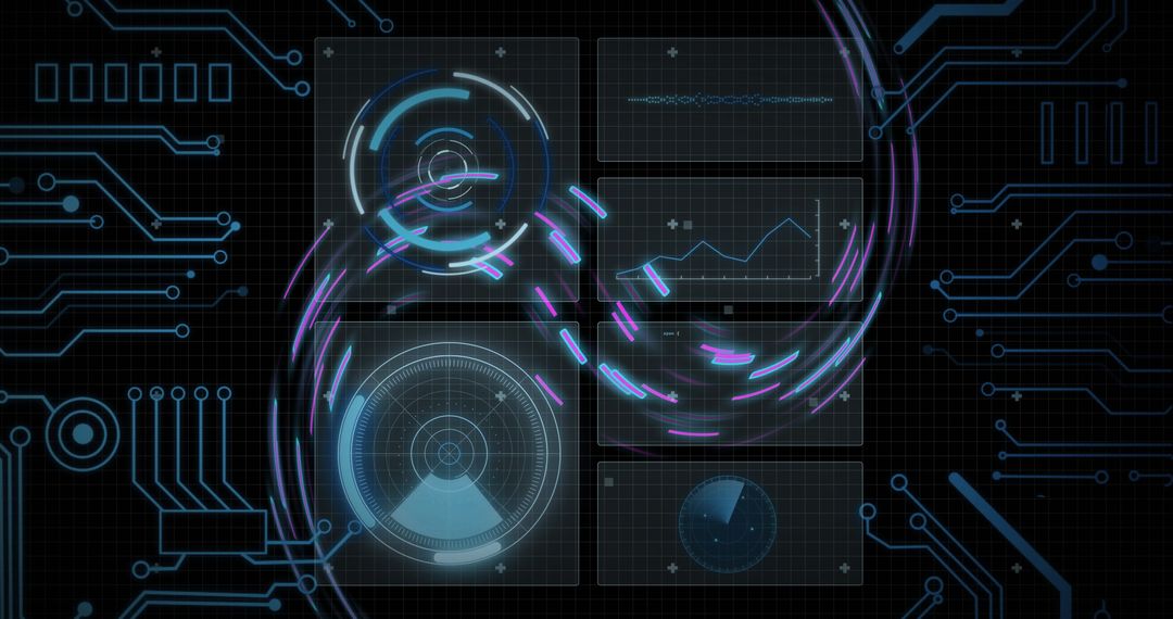Abstract Data Processing with Futuristic Interface Design