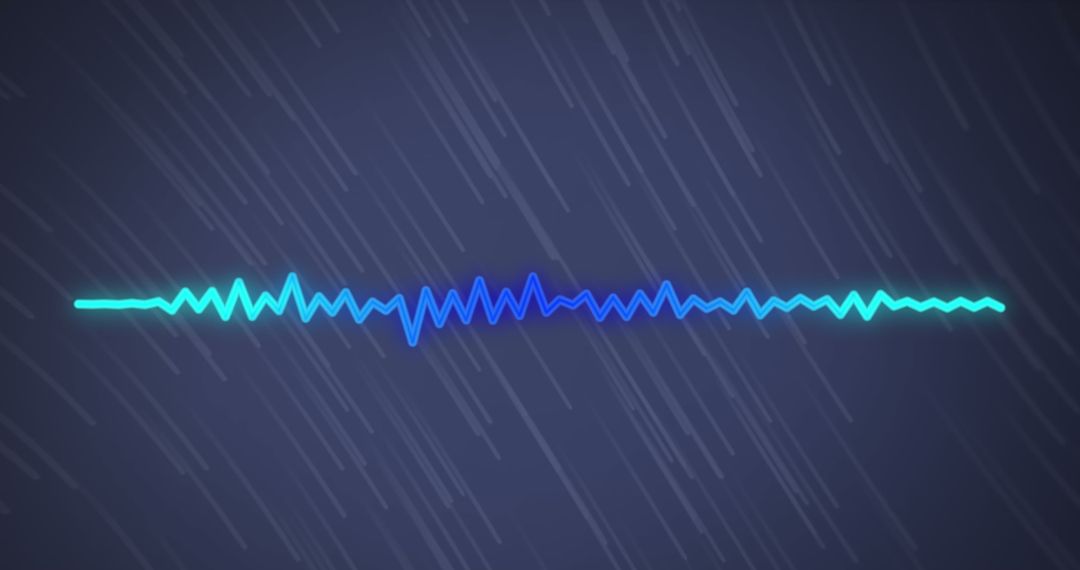 Abstract Blue and Cyan Sound Wave on Gray Background - Free Images, Stock Photos and Pictures on Pikwizard.com