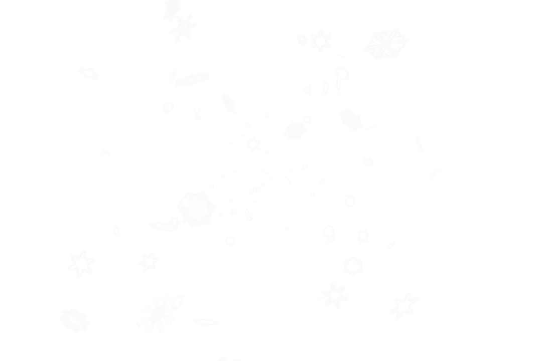 Floating Transparent Snowflakes Winter Design