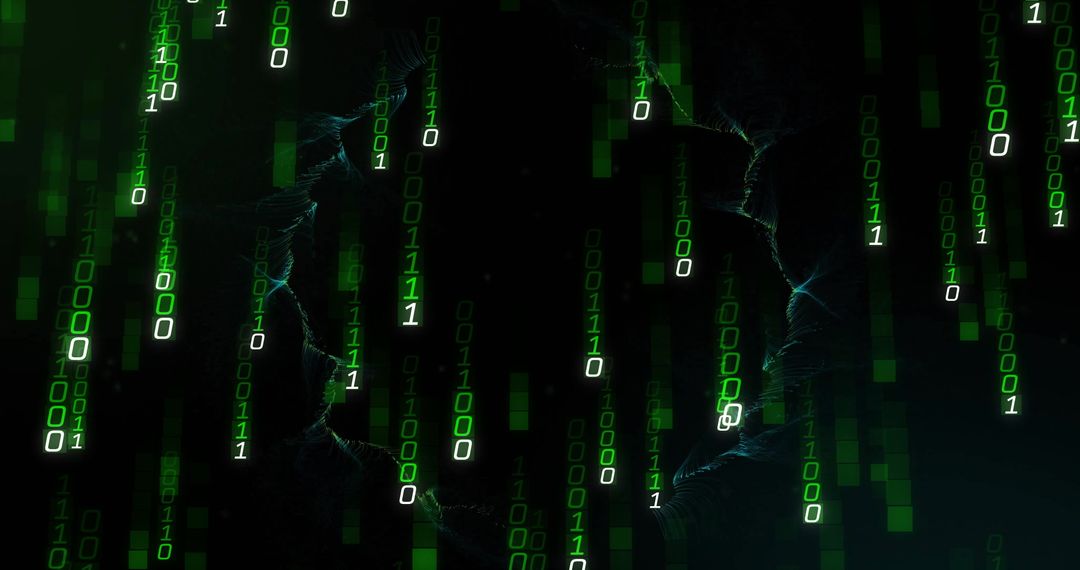 Futuristic Digital Binary Code Matrix - Free Images, Stock Photos and Pictures on Pikwizard.com