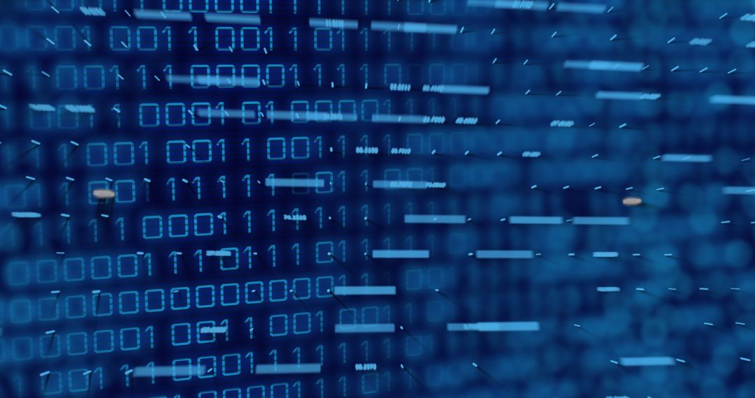 Abstract Digital Binary Code Exposure