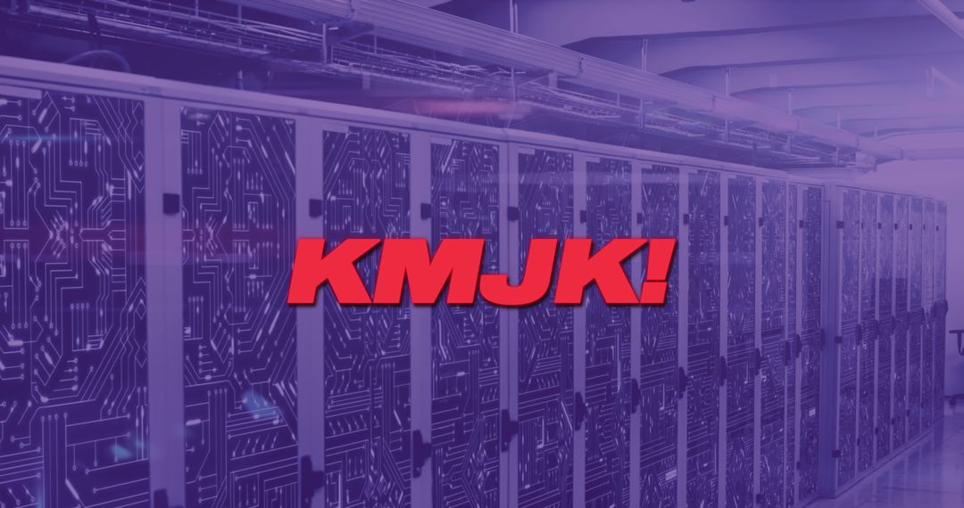 Futuristic Server Room with Digital Circuit Patterns