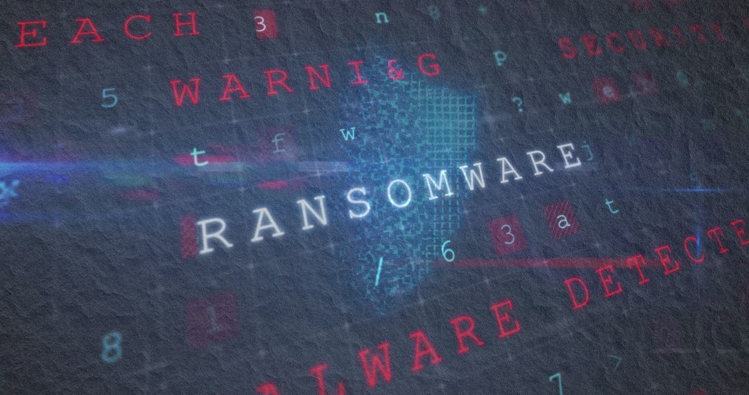 Cybercrime Alert with Ransomware and Malware Warnings