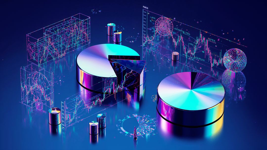 Futuristic Holographic Financial Analytics Dashboard