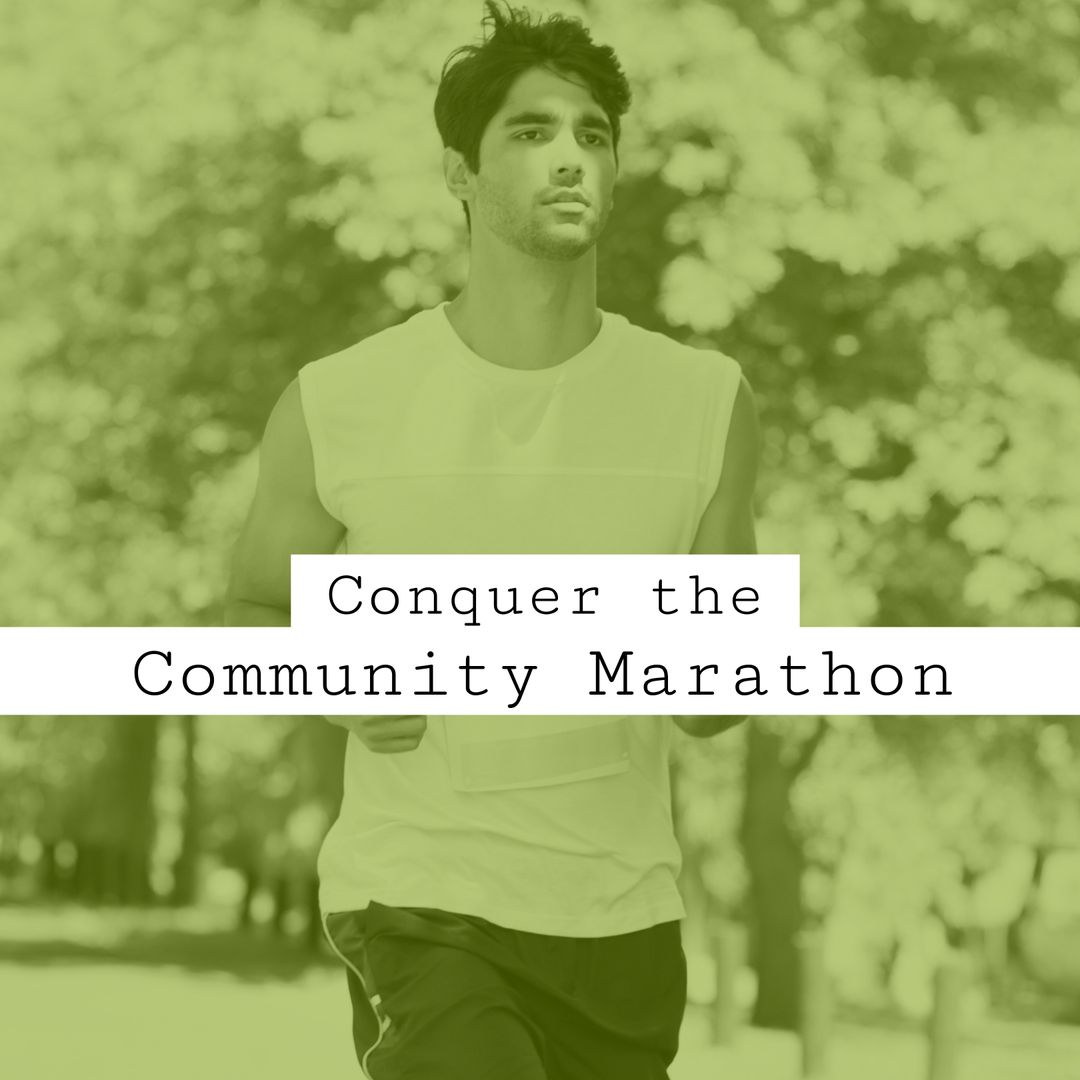 Runner Participating in Community Marathon on Sunny Day