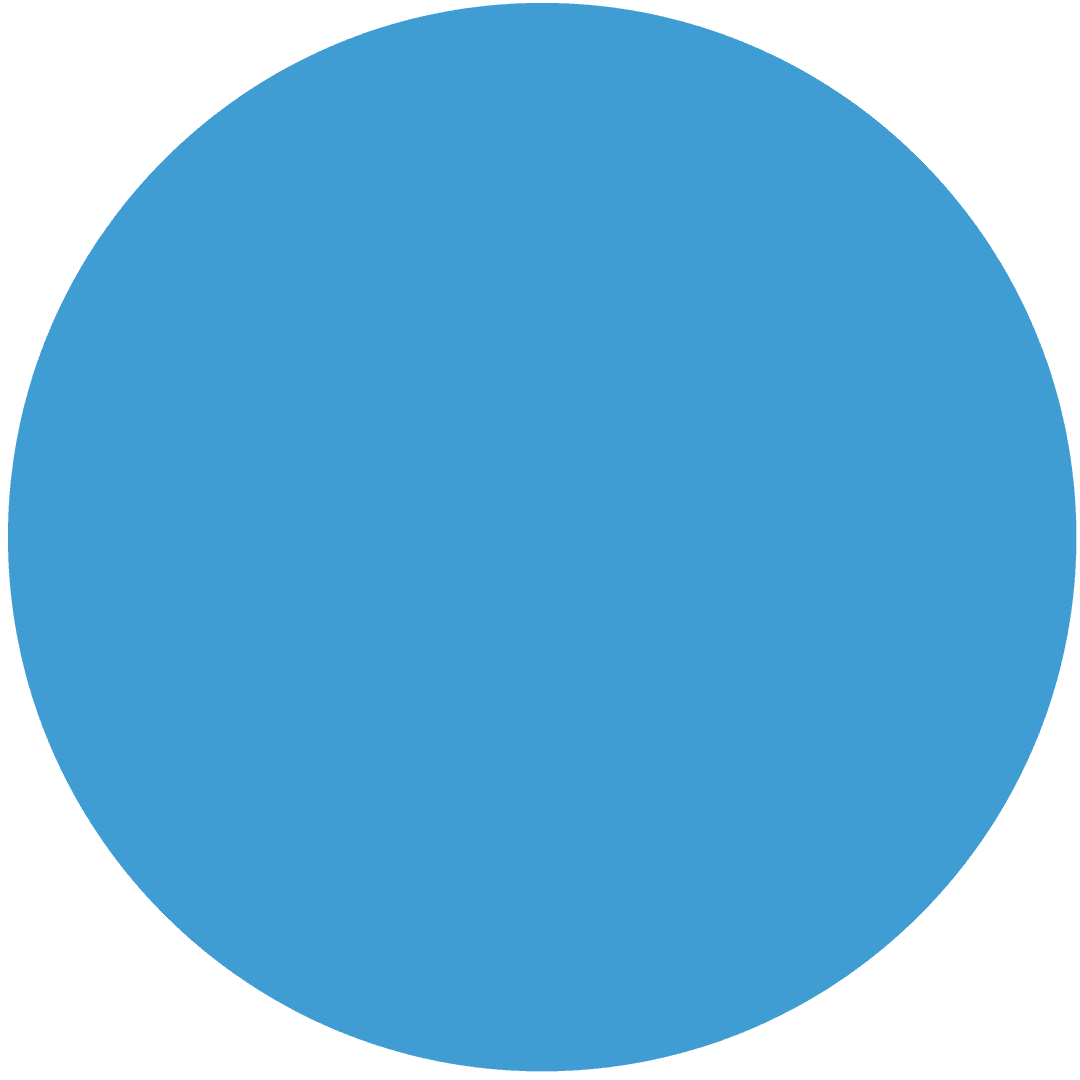 Blue Circular Shape on Transparent Background Illustration