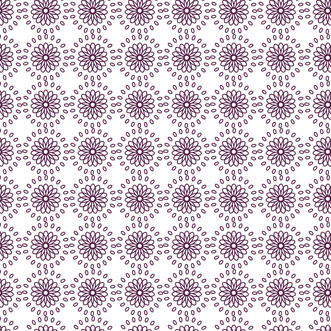 Floral Pattern on Transparent Background with Circular Motifs - Download Free Stock Images Pikwizard.com
