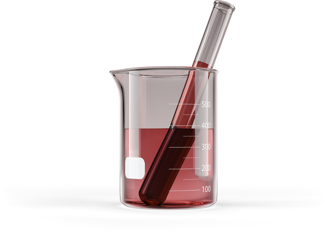 Transparent Glass Beaker with Red Liquid and Pipette for Scientific Research - Download Free Stock Images Pikwizard.com