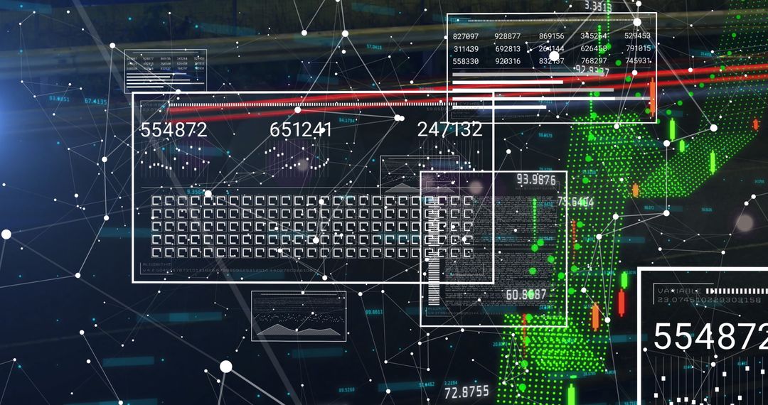Futuristic Financial Data Processing Interface Concept