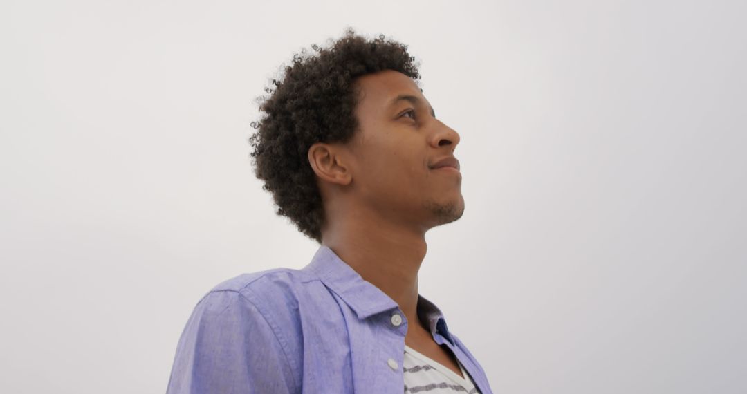 Confident Young Man Enjoying Beach View