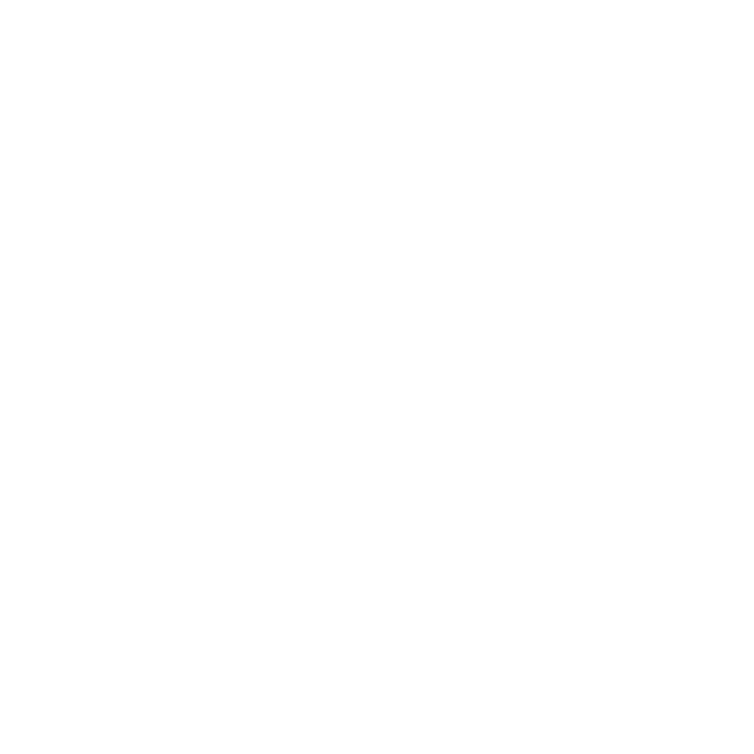 White Geometric Flower Pattern on Transparent Background