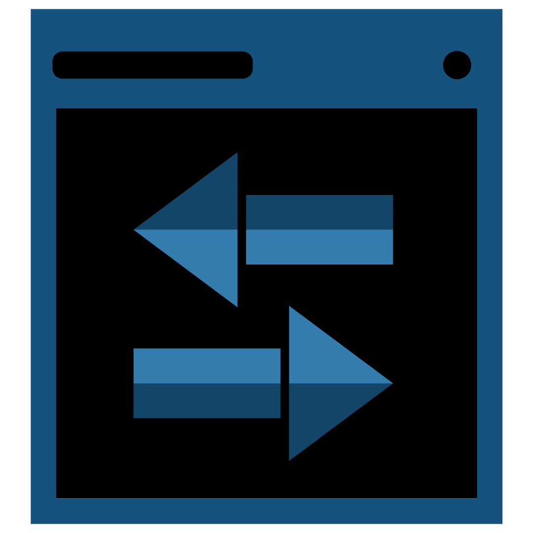 Blue Arrows on Transparent Background Vector Illustration