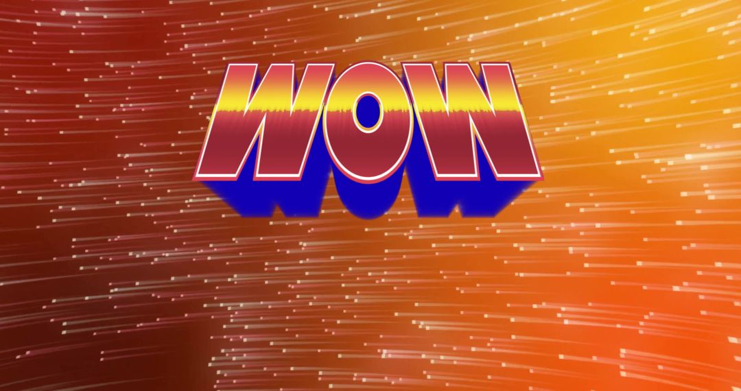 Futuristic 3D WOW with Abstract Particle Streaks