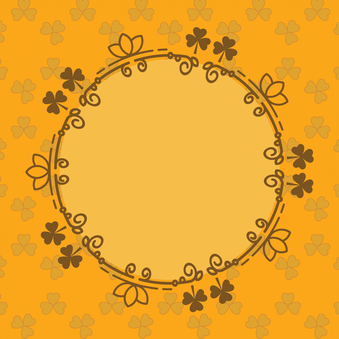Transparent St. Patrick's Day Frame with Clover Pattern - Download Free Stock Images Pikwizard.com