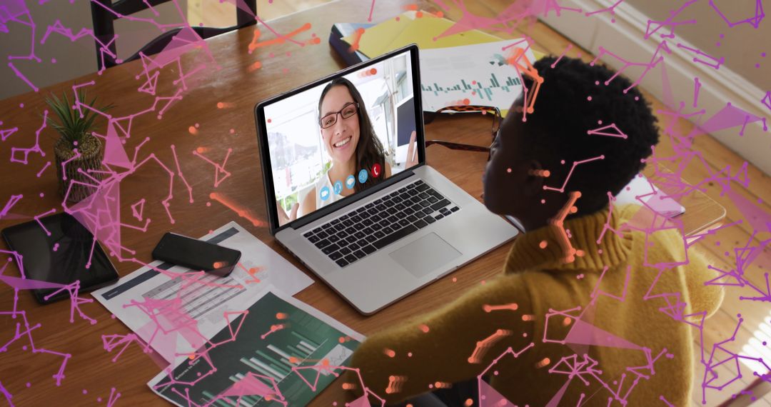 Remote Work Collaboration with Network Connections and Diverse Team